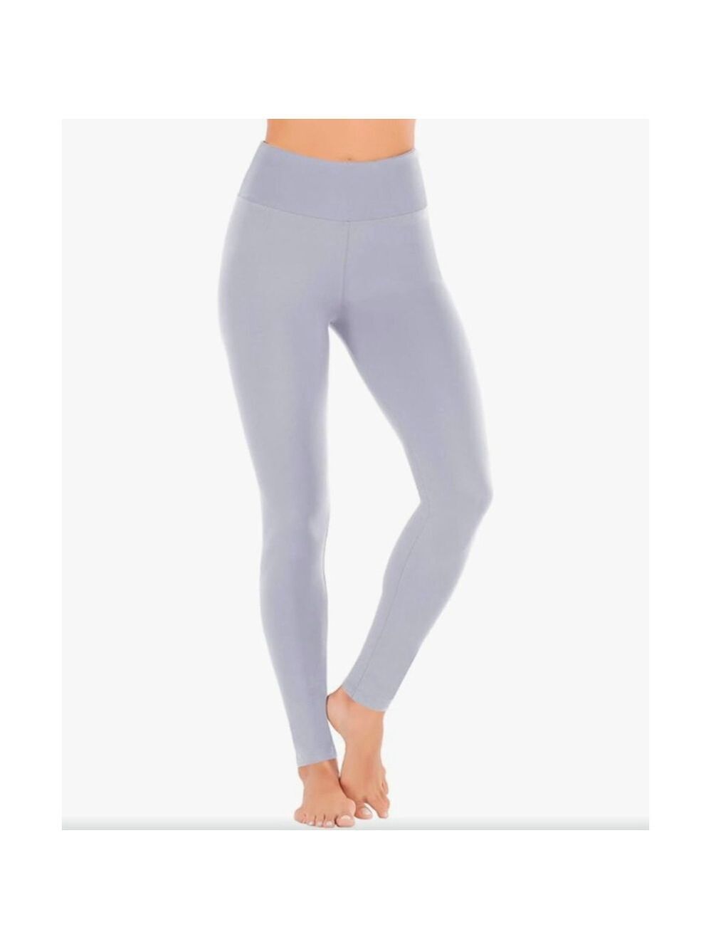 Women's Heathyoga Leggings, Size Large Grey